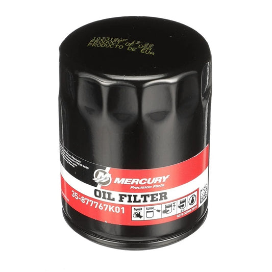 Mercury Oil Filter 877767K01 — 2.1L & 3.0L L4